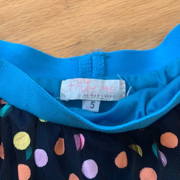 Truly Me Colorful Polka Dot tutu skirt - size 5 - Picture 2 of 2
